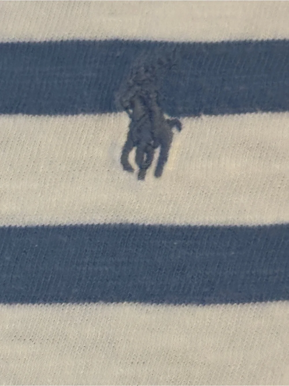 Ralph Lauren Toddler Girls Blue & White Striped Ruffle Dress 2T